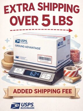 Extra shipping label for over 5lbs